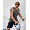 imageCOOFANDY Mens Cotton Tank Tops Summer Beach Sleeveless Muscle Shirts Gym Workout Running Tank Shirt PackBlackdark Grey