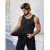 imageCOOFANDY Mens Cotton Tank Tops Summer Beach Sleeveless Muscle Shirts Gym Workout Running Tank Shirt PackBlackred
