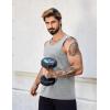imageCOOFANDY Mens Cotton Tank Tops Summer Beach Sleeveless Muscle Shirts Gym Workout Running Tank Shirt PackLight Grey
