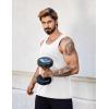 imageCOOFANDY Mens Cotton Tank Tops Summer Beach Sleeveless Muscle Shirts Gym Workout Running Tank Shirt PackWhite
