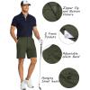 imageCOOFANDY Mens Golf Shorts 8 Inch Lightweight Quick Dry Casual Dress Shorts Hiking Travel Shorts with PocketsArmy Green