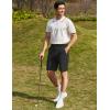 imageCOOFANDY Mens Golf Shorts 8 Inch Lightweight Quick Dry Casual Dress Shorts Hiking Travel Shorts with PocketsBlack