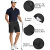 imageCOOFANDY Mens Golf Shorts 8 Inch Lightweight Quick Dry Casual Dress Shorts Hiking Travel Shorts with PocketsBlack
