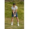 imageCOOFANDY Mens Golf Shorts 8 Inch Lightweight Quick Dry Casual Dress Shorts Hiking Travel Shorts with PocketsBlue