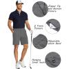 imageCOOFANDY Mens Golf Shorts 8 Inch Lightweight Quick Dry Casual Dress Shorts Hiking Travel Shorts with PocketsDark Grey