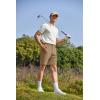 imageCOOFANDY Mens Golf Shorts 8 Inch Lightweight Quick Dry Casual Dress Shorts Hiking Travel Shorts with PocketsDark Khaki