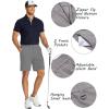 imageCOOFANDY Mens Golf Shorts 8 Inch Lightweight Quick Dry Casual Dress Shorts Hiking Travel Shorts with PocketsLight Grey