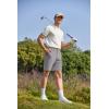 imageCOOFANDY Mens Golf Shorts 8 Inch Lightweight Quick Dry Casual Dress Shorts Hiking Travel Shorts with PocketsLight Grey
