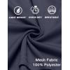 imageCOOFANDY Mens Gym Shorts 3 Pack Mesh Athletic Workout Shorts Lightweight Quick Dry Drawstring Shorts with PocketsNavy BlueRedGrey