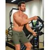 imageCOOFANDY Mens Gym Workout Shorts 8 Inch Quick Dry Athletic Shorts Lightweight Drawstring Running ShortsBlack  Army Green