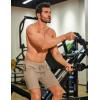 imageCOOFANDY Mens Gym Workout Shorts 8 Inch Quick Dry Athletic Shorts Lightweight Drawstring Running ShortsBlack  Khaki