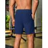 imageCOOFANDY Mens Gym Workout Shorts 8 Inch Quick Dry Athletic Shorts Lightweight Drawstring Running ShortsNavy Blue