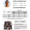 imageCOOFANDY Mens Hawaiian Beach Shorts Elastic Waist Drawstring Lightweight Summer Casual Shorts with PocketBlackgolden Palm Tree