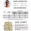 imageCOOFANDY Mens Hawaiian Beach Shorts Elastic Waist Drawstring Lightweight Summer Casual Shorts with PocketGreengolden Tropical Print