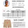 imageCOOFANDY Mens Hawaiian Beach Shorts Elastic Waist Drawstring Lightweight Summer Casual Shorts with PocketKhaki