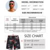 imageCOOFANDY Mens Hawaiian Beach Shorts Elastic Waist Drawstring Lightweight Summer Casual Shorts with PocketNavy Bluegreen Flower