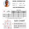 imageCOOFANDY Mens Hawaiian Beach Shorts Elastic Waist Drawstring Lightweight Summer Casual Shorts with PocketWhitebrown Coconut Tree