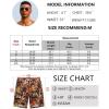 imageCOOFANDY Mens Hawaiian Beach Shorts Elastic Waist Drawstring Lightweight Summer Casual Shorts with PocketWine Redgolden Tropical Print