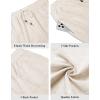 imageCOOFANDY Mens Linen Shorts Casual Summer Beach Shorts Elastic Waist Drawstring Vacation Shorts with PocketsLinen Khaki
