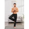 imageCOOFANDY Mens Open Bottom Sweatpants Casual Yoga Pants Lightweight Jogger Lounge Pants with PocketsBlack