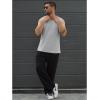 imageCOOFANDY Mens Open Bottom Sweatpants Casual Yoga Pants Lightweight Jogger Lounge Pants with PocketsBlack