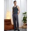 imageCOOFANDY Mens Open Bottom Sweatpants Casual Yoga Pants Lightweight Jogger Lounge Pants with PocketsDark Grey