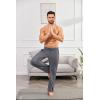 imageCOOFANDY Mens Open Bottom Sweatpants Casual Yoga Pants Lightweight Jogger Lounge Pants with PocketsDark Grey