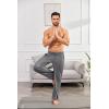 imageCOOFANDY Mens Open Bottom Sweatpants Casual Yoga Pants Lightweight Jogger Lounge Pants with PocketsHeather Grey