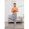 imageCOOFANDY Mens Open Bottom Sweatpants Casual Yoga Pants Lightweight Jogger Lounge Pants with PocketsLight Heather Grey