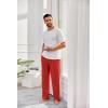 imageCOOFANDY Mens Open Bottom Sweatpants Casual Yoga Pants Lightweight Jogger Lounge Pants with PocketsRed
