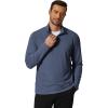 imageCOOFANDY Mens Quarter Zip Pullover Mock Neck Golf Shirts Casual Long Sleeve ShirtMidnight Blue
