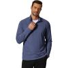 imageCOOFANDY Mens Quarter Zip Pullover Mock Neck Golf Shirts Casual Long Sleeve ShirtNavy Blue