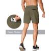 imageCOOFANDY Mens Running Athletic Shorts 5 Inch 2 Pack Gym Workout Shorts Fitted Exercise Hiking Shorts with Zipper Pocket01army GreenBlack