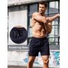 imageCOOFANDY Mens Running Athletic Shorts 5 Inch 2 Pack Gym Workout Shorts Fitted Exercise Hiking Shorts with Zipper PocketArmy GreenNavy BlueBlack