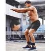 imageCOOFANDY Mens Running Athletic Shorts 5 Inch 2 Pack Gym Workout Shorts Fitted Exercise Hiking Shorts with Zipper PocketBlackDark Grey
