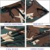 imageCOOFANDY Mens Running Athletic Shorts 5 Inch 2 Pack Gym Workout Shorts Fitted Exercise Hiking Shorts with Zipper PocketCamo ArmyBlack