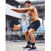 imageCOOFANDY Mens Running Athletic Shorts 5 Inch 2 Pack Gym Workout Shorts Fitted Exercise Hiking Shorts with Zipper PocketCamo BlueGrey