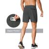 imageCOOFANDY Mens Running Athletic Shorts 5 Inch 2 Pack Gym Workout Shorts Fitted Exercise Hiking Shorts with Zipper PocketDark GreyNavy Blue