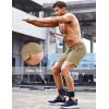 imageCOOFANDY Mens Running Athletic Shorts 5 Inch 2 Pack Gym Workout Shorts Fitted Exercise Hiking Shorts with Zipper PocketKhakiLight Grey