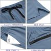imageCOOFANDY Mens Running Athletic Shorts 5 Inch 2 Pack Gym Workout Shorts Fitted Exercise Hiking Shorts with Zipper PocketLight BlueGrey