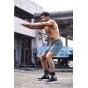 imageCOOFANDY Mens Running Athletic Shorts 5 Inch 2 Pack Gym Workout Shorts Fitted Exercise Hiking Shorts with Zipper PocketLight BlueGrey
