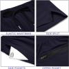 imageCOOFANDY Mens Running Athletic Shorts 5 Inch 2 Pack Gym Workout Shorts Fitted Exercise Hiking Shorts with Zipper PocketNavy Blue Army Green