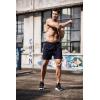 imageCOOFANDY Mens Running Athletic Shorts 5 Inch 2 Pack Gym Workout Shorts Fitted Exercise Hiking Shorts with Zipper PocketNavy Blue Army Green