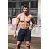 imageCOOFANDY Mens Running Athletic Shorts 5 Inch 2 Pack Gym Workout Shorts Fitted Exercise Hiking Shorts with Zipper PocketNavy Blue Army Green