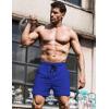 imageCOOFANDY Mens Running Athletic Shorts 5 Inch 2 Pack Gym Workout Shorts Fitted Exercise Hiking Shorts with Zipper PocketRoyal BlueDeep Purple