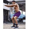 imageCOOFANDY Mens Running Athletic Shorts 5 Inch 2 Pack Gym Workout Shorts Fitted Exercise Hiking Shorts with Zipper PocketRoyal BlueDeep Purple