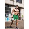 imageCOOFANDY Mens Running Athletic Shorts 5 Inch 2 Pack Gym Workout Shorts Fitted Exercise Hiking Shorts with Zipper PocketYellowGreen
