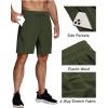 imageCOOFANDY Mens Running Athletic Shorts 9quot Gym Workout Lightweight Elastic Waist Sports ShortsArmy Green
