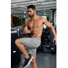 imageCOOFANDY Mens Running Athletic Shorts 9quot Gym Workout Lightweight Elastic Waist Sports ShortsBlackLight Grey