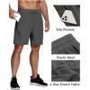 imageCOOFANDY Mens Running Athletic Shorts 9quot Gym Workout Lightweight Elastic Waist Sports ShortsDark Grey